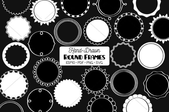 Elevating DIY Projects with Round Frames White Circle Border Decor