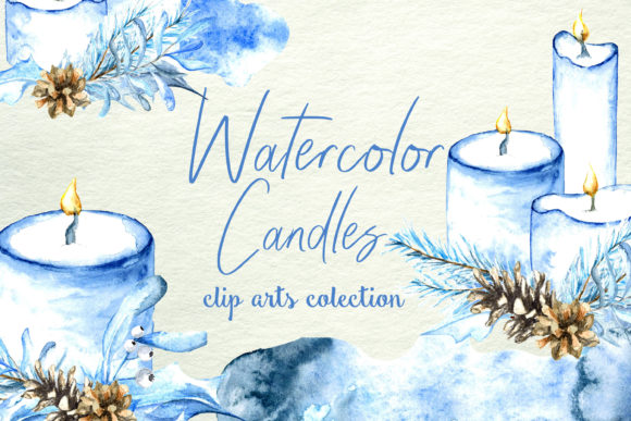 Evaluating the Watercolor Candles Clip Art Collection for Professional Holiday Design