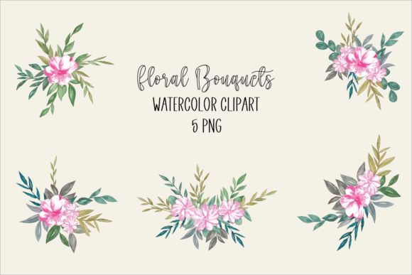 Evaluating Watercolor Flower Bouquets Clipart PNG for Creative Projects