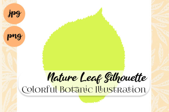 Nature Leaf Colorful Silhouette Bright Design Asset