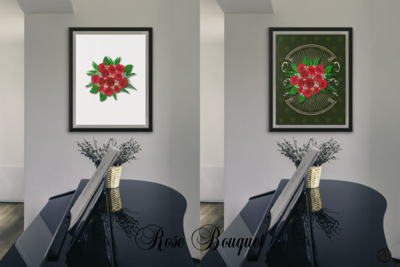 Rose Bouquet PNG Poster: Versatile Floral Design Assets