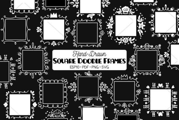 Square Frame White Wreath Border: A Practical Asset for Digital Design
