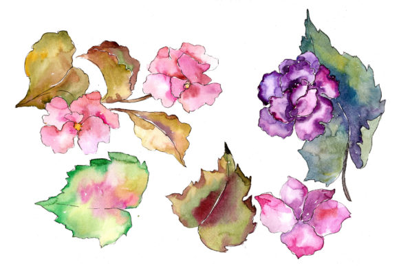 Tropical Pink Gardenia Watercolor Flower Set: Elevating Your Creative Projects